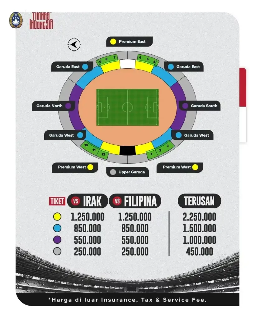 Harga Tiket indonesia vs irak qwc  zona asia yang Menuai Protes Penggemar Sepak Bola